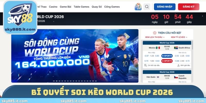 Bí quyết soi kèo World Cup 2026