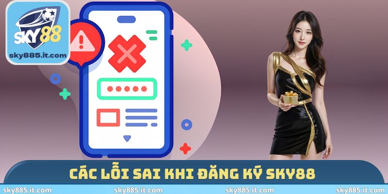 Các lỗi sai khi đăng ký SKY88