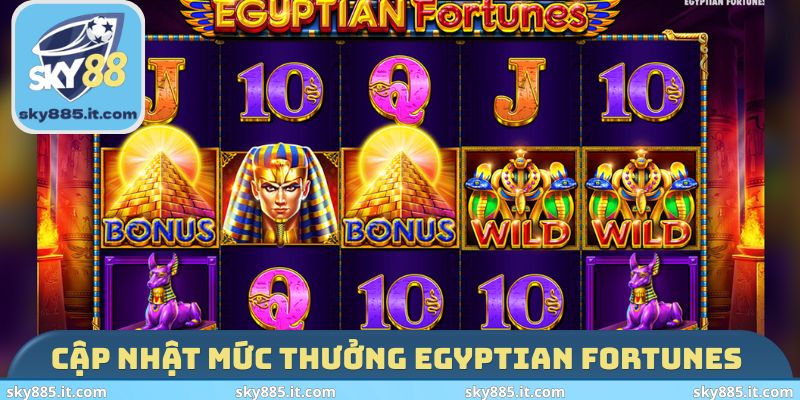Cập nhật mức thưởng Egyptian Fortunes